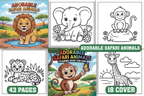 Adorable Safari Animals Coloring Pages: A Creative Resource for Kids and Adults
