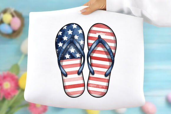 American Flag Flip Flops PNG: A Versatile Digital Design for Creative Projects