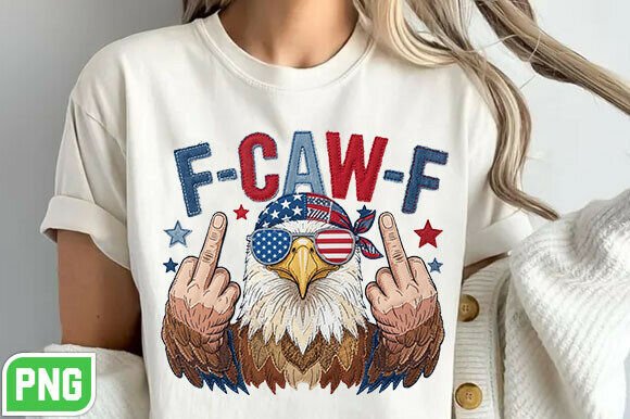 Boost Your Design Game with Funny Patriotic Bird F Caw F Png
