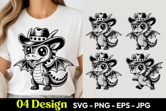 Cowboy Dragon SVG PNG: Versatile Digital Art for Creators