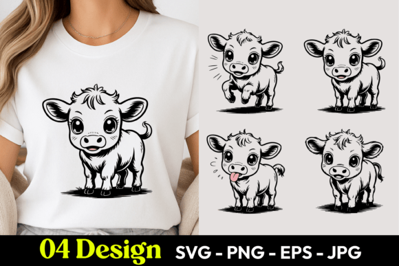 Cute Farm Cow SVG PNG: The Rising Star in Digital Design and Creative Workflows