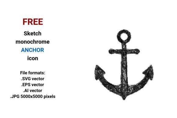FREE Sketch Anchor Icon: A Versatile Design Resource for Modern UI and UX Projects