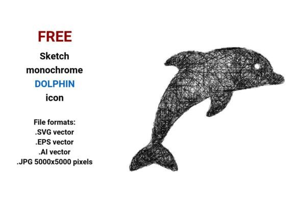 FREE Sketch Dolphin Icon: A Versatile Tool for Designers and Creators