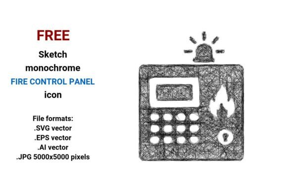 Free Sketch Fire Control Panel Icon