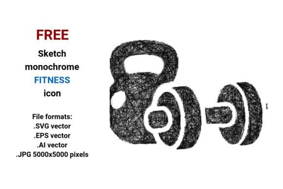 FREE Sketch Fitness Icon: A Versatile Tool for Designers and Creators