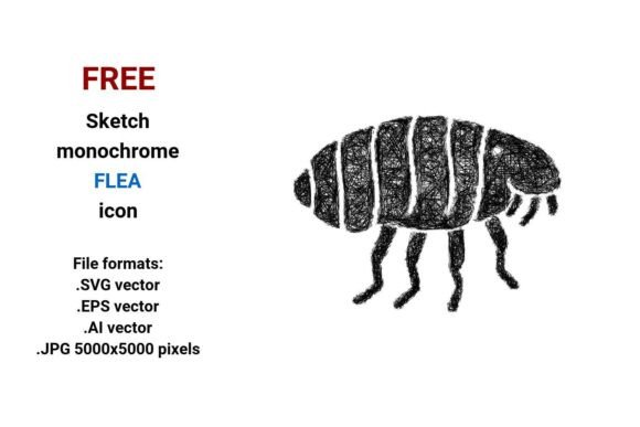 FREE Sketch Flea Icon: A Versatile Resource for Designers and Creators
