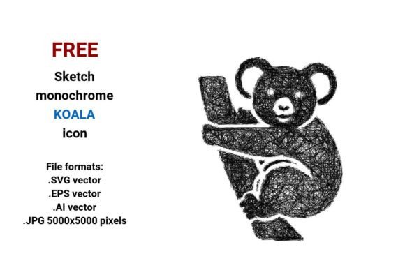 Free Sketch Koala Icon