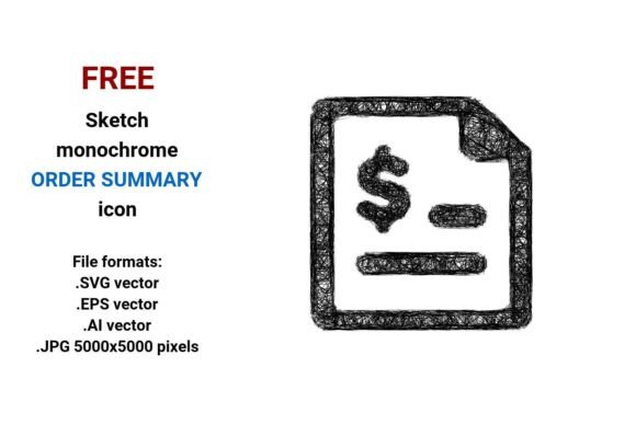 FREE Sketch Order Summary Icon