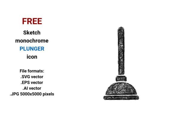 FREE Sketch Plunger Icon: A Practical, Scalable Asset for Modern Design Workflows