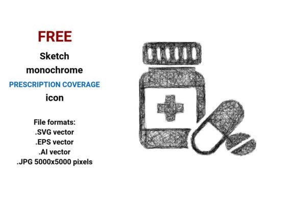 FREE Sketch Prescription Coverage Icon