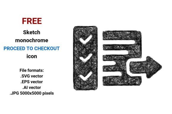 FREE Sketch Proceed to Checkout Icon