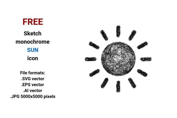 FREE Sketch Sun Icon: A Versatile Design Resource for Modern Creatives