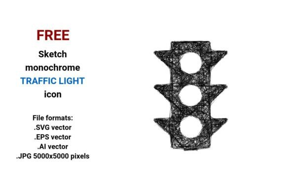 FREE Sketch Traffic Light Icon: A Versatile Resource for Designers and Developers