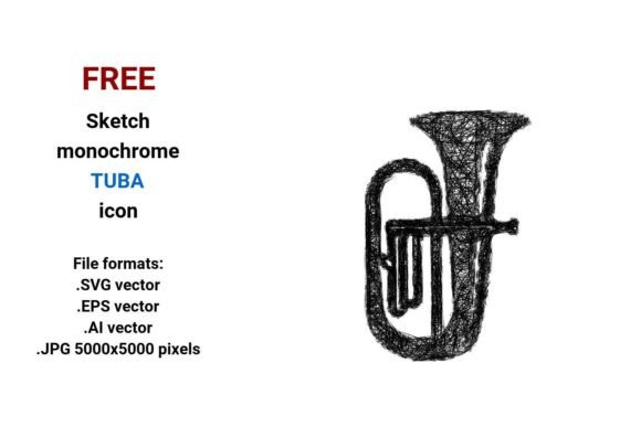 Free Sketch Tuba Icon