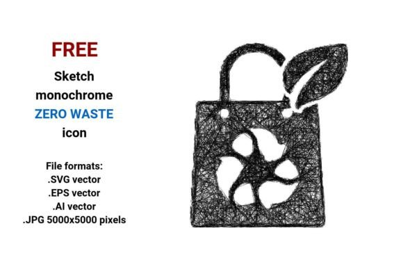 FREE Sketch Zero Waste Icon