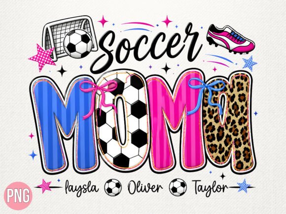 Soccer Mom Sublimation Design PNG Shirt