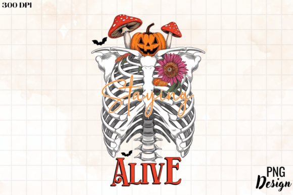 Staying Alive PNG Design
