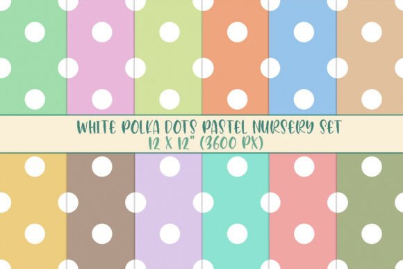 White Polka Dots Pastel Nursery Set